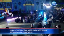 Alcaldesa de Guayaquil y Presidente del país hacen importantes anuncios en evento de la  ciudad