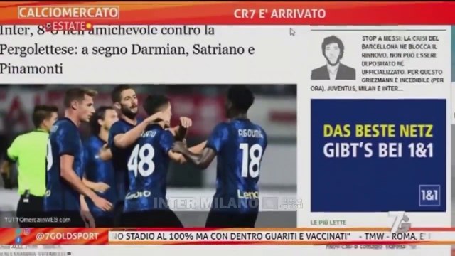 LUKAKU SBARCA A MILANO E CORRE DA INZAGHI * INTER-PERGOLETTESE 8-0 E SPICCA DI NUOVO SATRIANO.