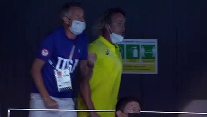 JO 2021 - Natation : la délirante explosion de joie du coach d'Ariarne Titmus, tombeuse de Katie Ledecky en finale du 400 m nage libre
