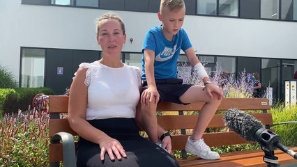 Deborah and her son Zak - Scottish Government Young Patient Family Fund