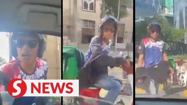 KL cops investigating alleged road rage incident involving food delivery rider