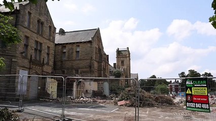 Demolition of Clayton Hospital, Wakefield