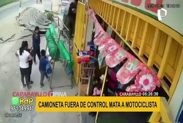 Carabayllo: motociclista muere tras ser embestido por camioneta fuera de control