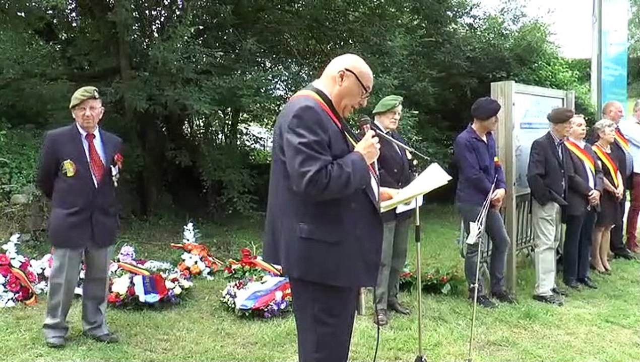Innauguration du monument dédié aux résistants de Géromont