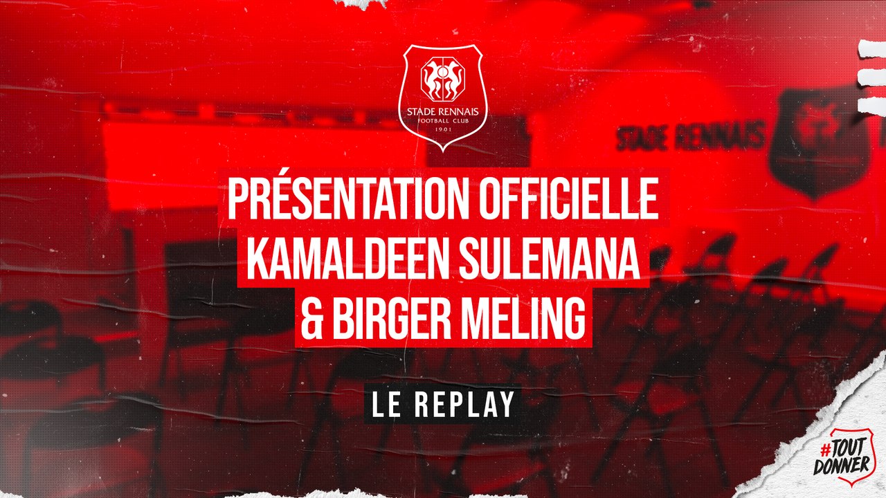 REPLAY : Présentation officielle de Kamaldeen Sulemana & Birger Meling