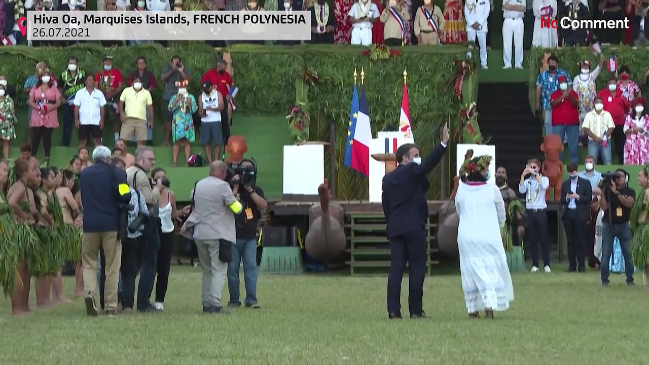 Macron is on his first official trip to French...