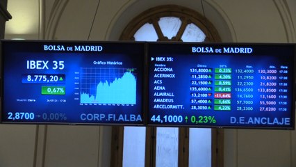 El Ibex 35 suma un 0,67 % y mantiene los 8.700 puntos