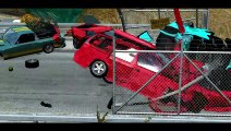 high jump crashes BeamNG Drive