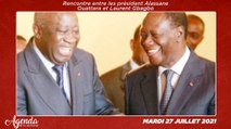 Agenda de la semaine du 26 au 31 Juillet 2021 : Alassane Ouattara va rencontrer Laurent Gbagbo