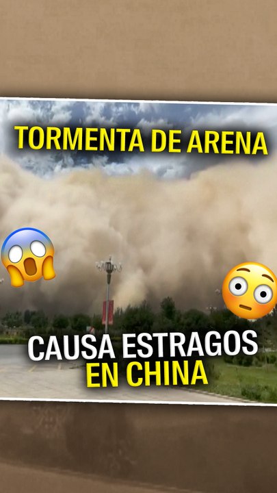 Tormenta de arena paraliza ciudad china