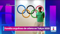 Irving Pérez, atleta olímpico, recibe apoyo de su abuelito desde Jojutla