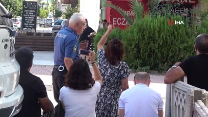 Elinde bıçakla saatlerce ecel teri döktürdü, binaya sucuyu bile almadı