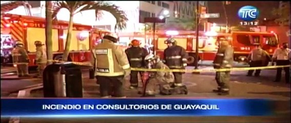 Incendio consumió varios consultorios odontológicos en Guayaquil