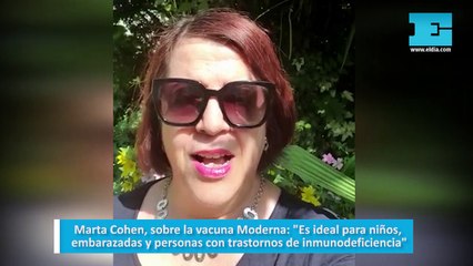 Marta Cohen, sobre la vacuna Moderna   Es ideal para niños, embarazadas y personas con trastornos de inmunodeficiencia