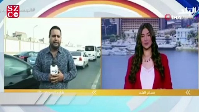 Canlı yayındaki muhabire motosiklet çarptı