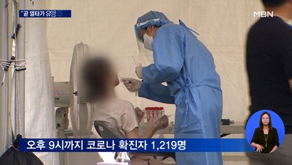 이틀째 1천300명 안팎 예상…"델타 변이가 유행 주도"