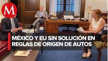 Tatiana Clouthier expone preocupaciones en reglas de origen automotriz a legisladores de EU