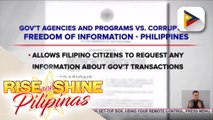 Isyu ng korupsyon sa pamahalaan, tinutukan sa ilalim ng administrasyong Duterte; ilang programa at ahensya, binuo ni Pangulong Duterte para masiguro ang malinis na gobyerno