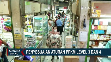 Berikut Aturan Penyesuaian PPKM Level 3 dan 4