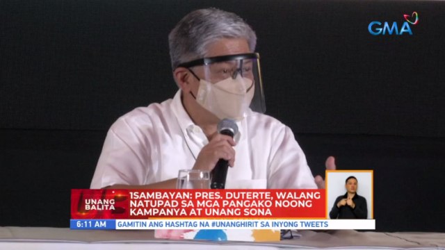 1Sambayan: Pres. Duterte, walang natupad sa mga pangako noong kampanya at unang SONA | UB