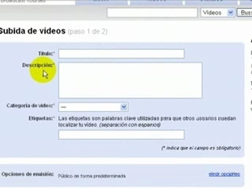 Como Subir Videos a YouTube