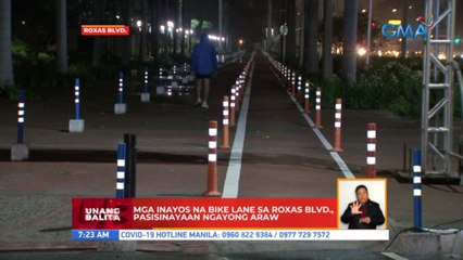 Mga inayos na bike lane sa Roxas Blvd., pinasisinayaan ngayong araw | UB