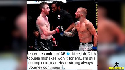 Cody Garbrandt Reacts to TJ Dillashaw's win over Cory in his comeback fight after USADA suspension