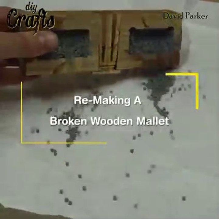 YEAH! 5 USEFUL IDEAS making of broken wooden mallet  sledge hammer restoration  hammer hand trick