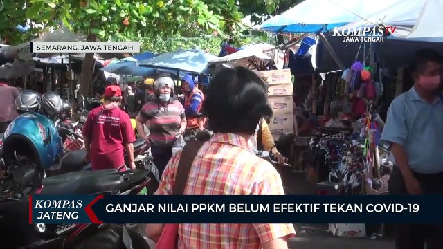Ganjar Nilai PPKM Belum Efektif Tekan Covid-19