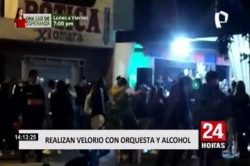 Realizan velorio con orquesta, alcohol y sin respetar el distanciamiento social