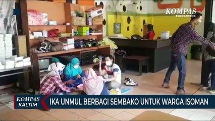 Ika Unmul Berbagi Sembako Untuk Warga Isoman