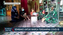 Kodim 0911 Nunukan Salurkan Sembako Untuk Warga Terdampak Covid-19