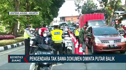 Titik Penyekatan Lenteng Agung Terjadi Antrean Panjang