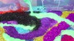 100 Layers of Glitter in Giant Clear Slime!!!!!