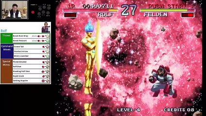 (MAME) Galaxy Fight - 01 - Rolf - test run - Lv 4 pt2