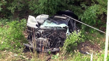 KASTAMONU - Memurları taşıyan otobüs ile otomobil çarpıştı: 18 yaralı