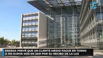 Endesa prevé que un cliente medio pague en torno a 100 euros más en 2021 por su recibo de la luz