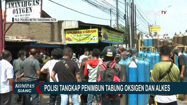 Polisi Tangkap Penimbun Tabung Oksigen dan Alat Kesehatan
