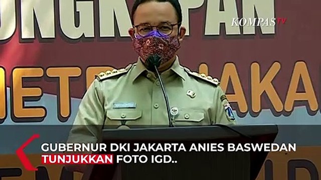Anies Baswedan Tunjukkan Foto IGD RS di Jakarta yang Kini Tampak Lenggang