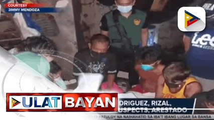 Drug den sa Rodriguez, Rizal, sinalakay; 5 drug suspects, arestado; P102-K halaga ng hinihinalang shabu, nakumpiska
