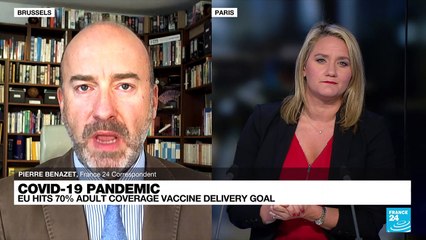 Brussels says 70% of EU adults have at least one Covid-19 shot