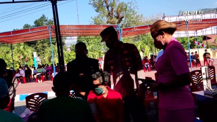 Polres Alor Giat Vaksin Perdana Untuk Anak- Anak dan Masyarakat