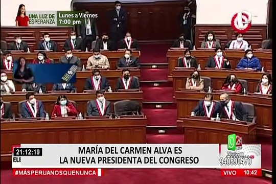Reacciones tras la elección de la nueva presidenta del Congreso de la República