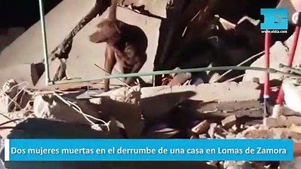 Dos mujeres muertas en el derrumbe de una casa en Lomas de Zamora