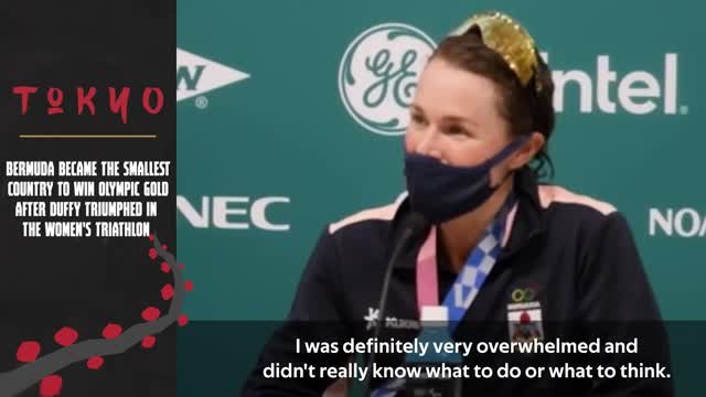 Duffy feeling 'overwhelmed' at winning Bermuda's first ever gold medal