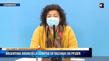 Argentina anunció la compra de vacunas de Pfizer