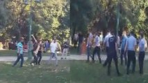 Gezi Parkı’nda seyyar satıcılar zabıtaya saldırdı
