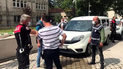 SAMSUN - İki kişinin öldüğü silahlı kavganın şüphelisi adliye çıkarıldı