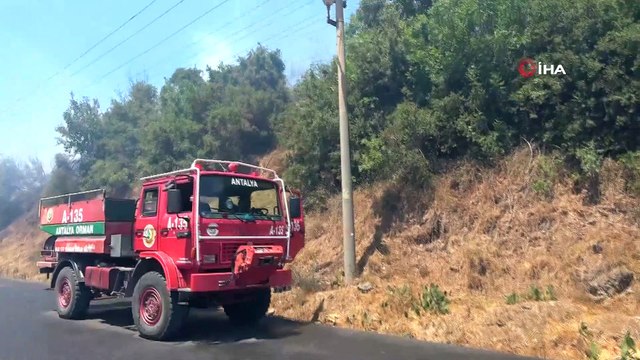 Manavgat'ta makilik alan yangını korkuttu