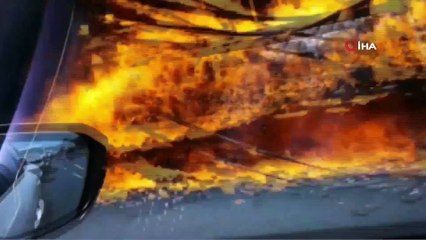 İzmir’de tır alev topuna döndü, yangın makilik alana sıçradı